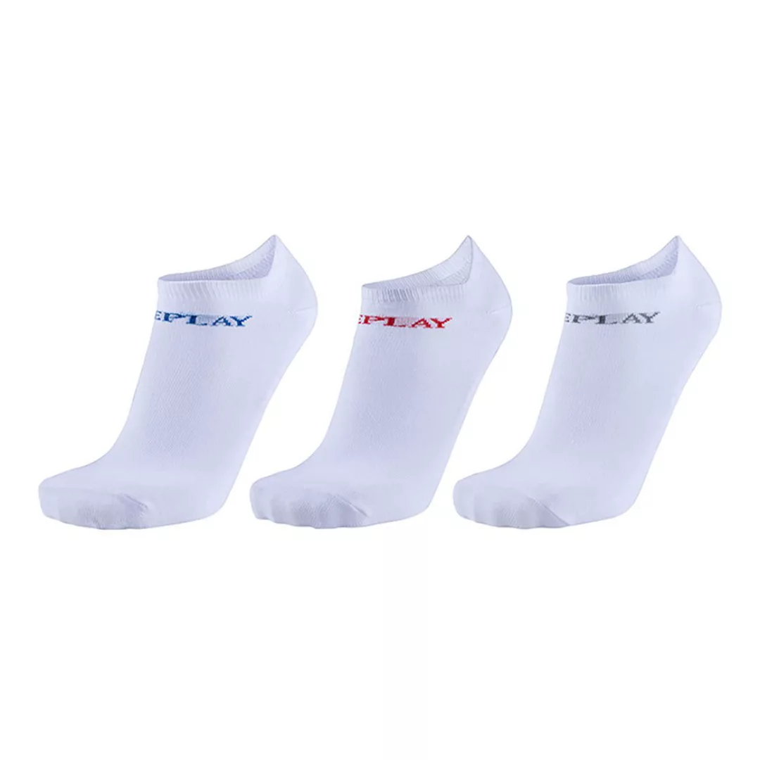 Replay In Liner Socken 3 Paare EU 43-46 White / Logo Ass Colours günstig online kaufen