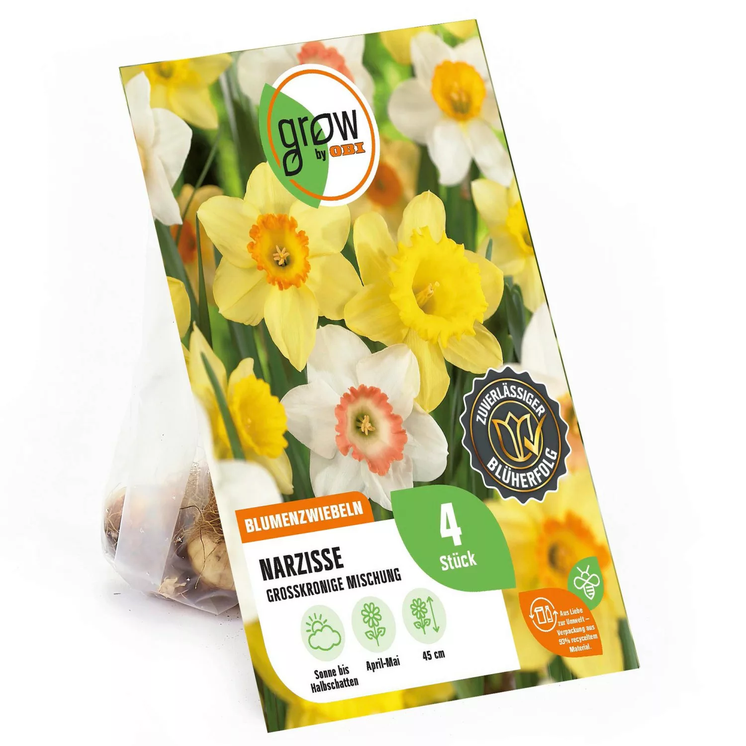 GROW by OBI Großkronige Narzisse Mischung 45 cm Narcissus günstig online kaufen