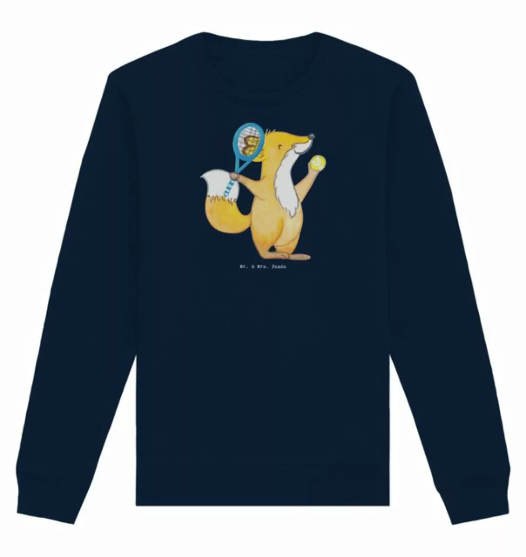 Mr. & Mrs. Panda Longpullover Größe XS Fuchs Tennis spielen - French Navy - günstig online kaufen