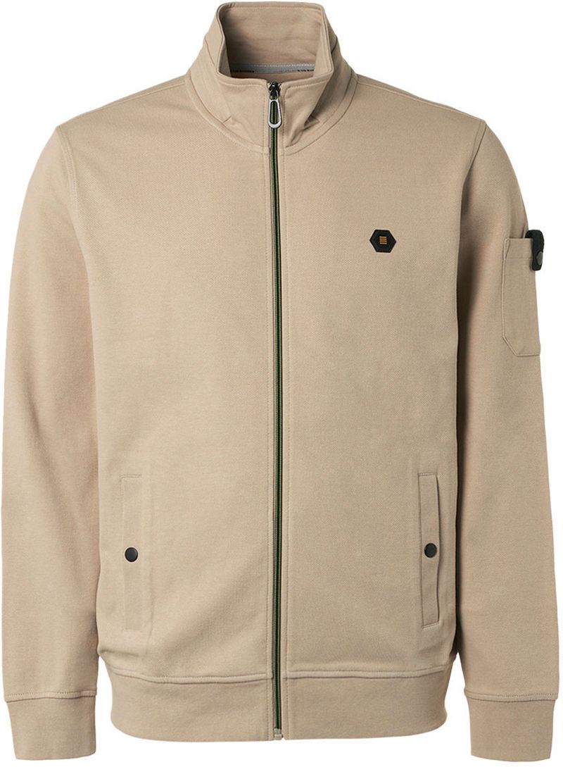 No Excess-Strickjacke Twill Beige - Größe L günstig online kaufen