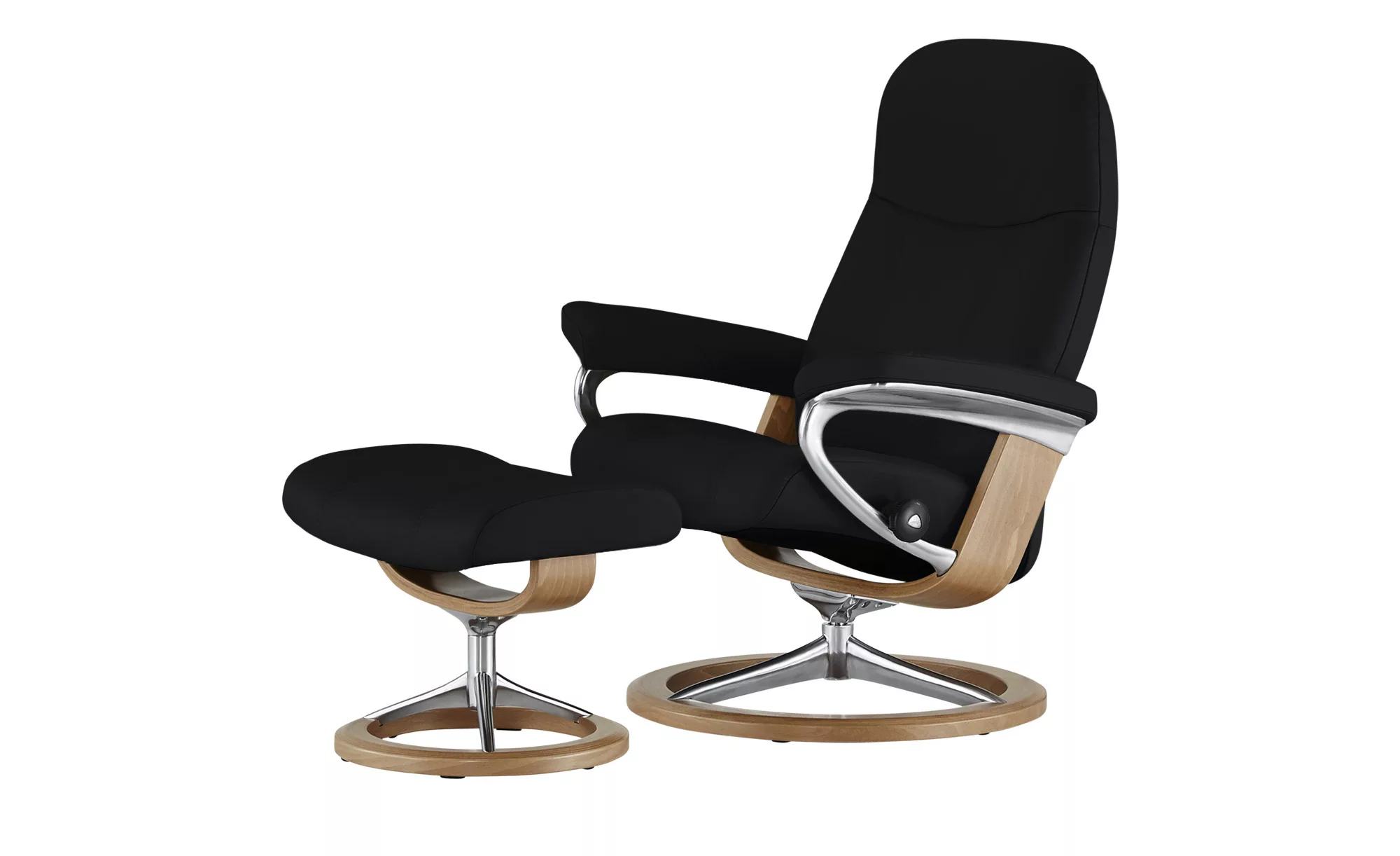 Stressless Relaxsessel mit Hocker  Consul - schwarz - 78 cm - 97 cm - 70 cm günstig online kaufen