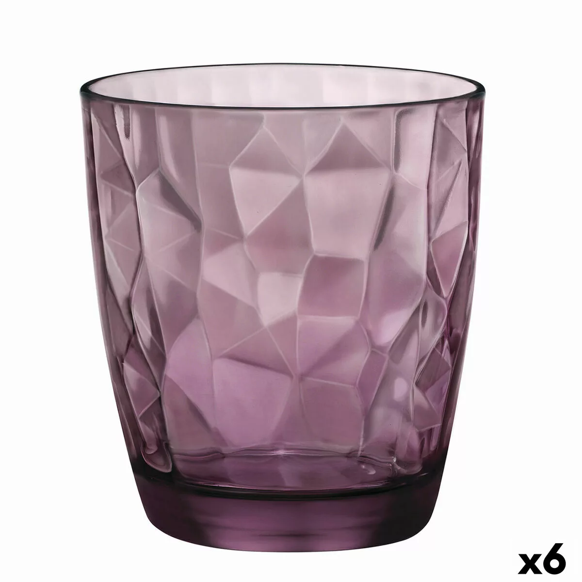 Becher Bormioli Rocco Diamond Lila Glas (390 Ml) (6 Stück) günstig online kaufen