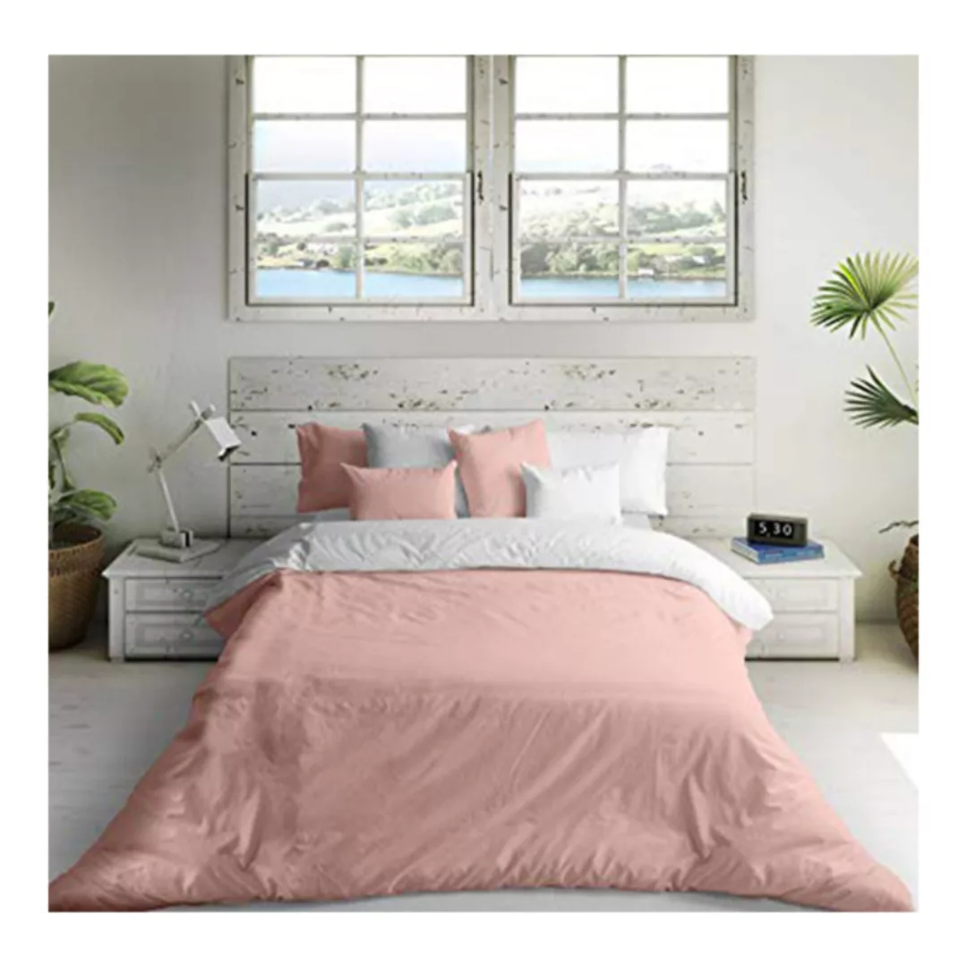 Bettdeckenbezug Naturals Rosa Weiß (105er-bett) (180 X 270 Cm) günstig online kaufen