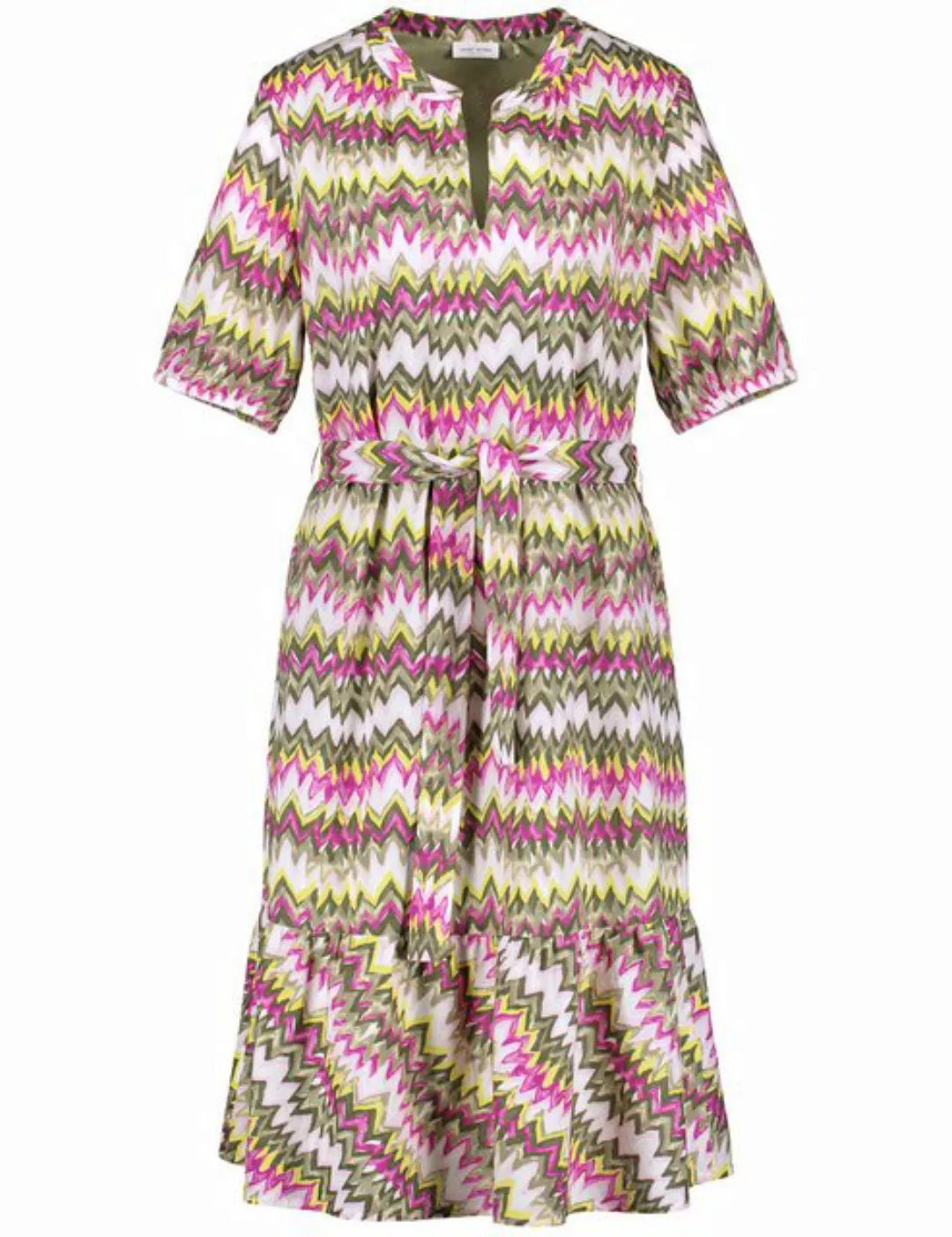 GERRY WEBER A-Linien-Kleid Gemustertes A-Linien-Kleid mit Bindegürtel günstig online kaufen
