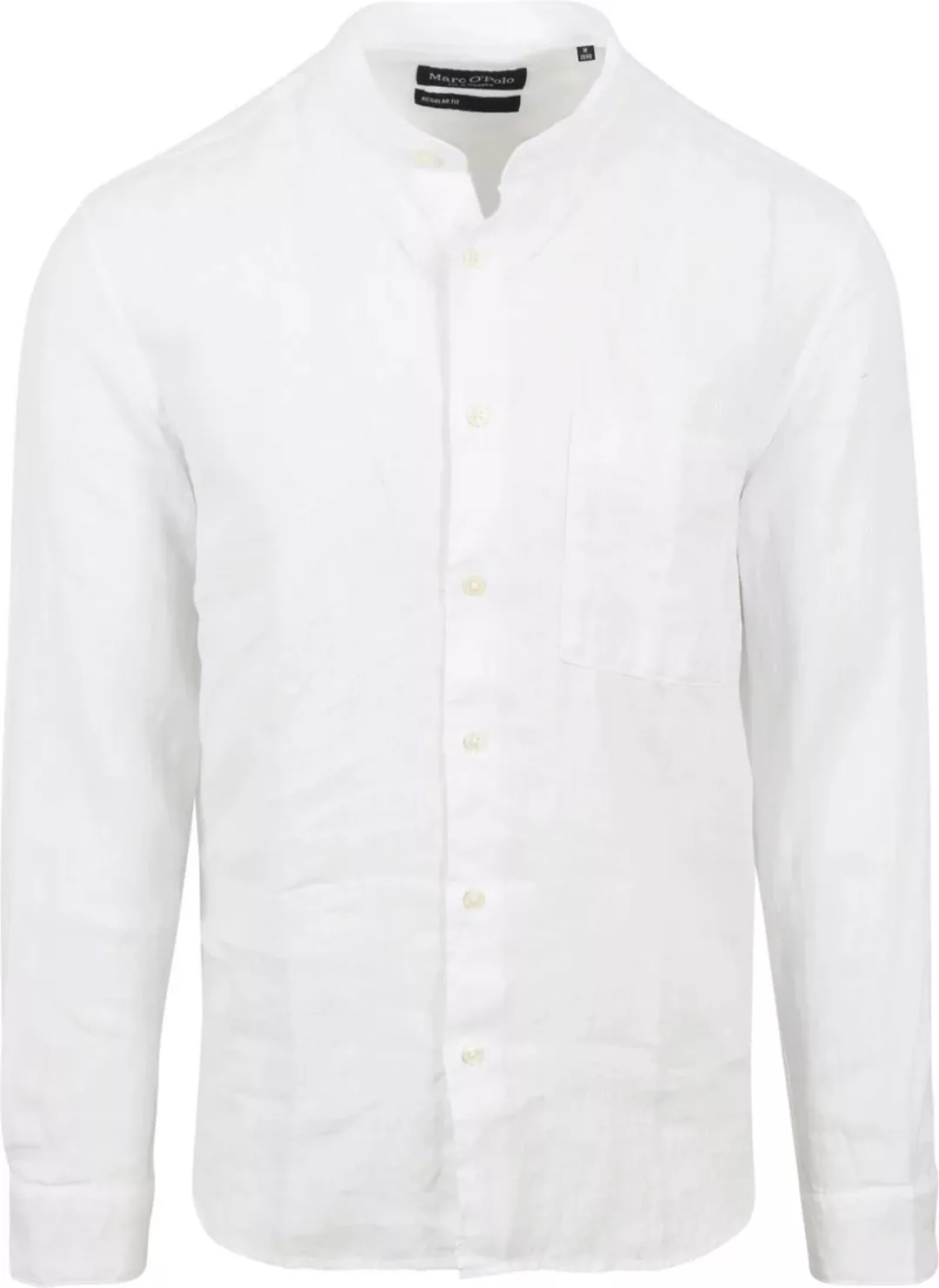 Marc O'Polo Hemd Leinen Weiß - Größe XXL günstig online kaufen