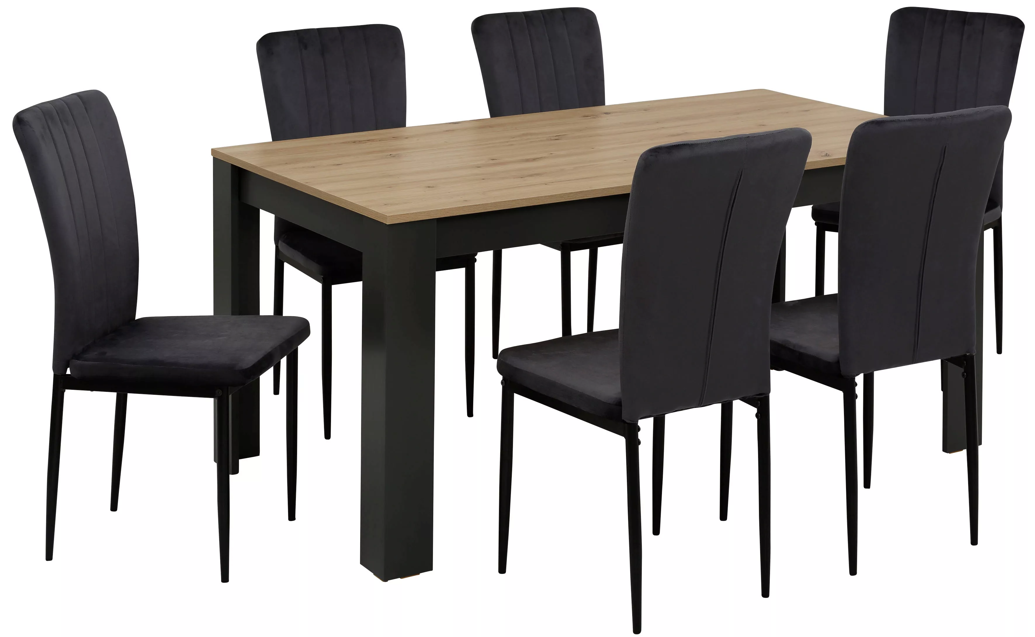 Home affaire Essgruppe »Bergamo Tisch Stühle Speisezimmer Bestseller«, (Set günstig online kaufen