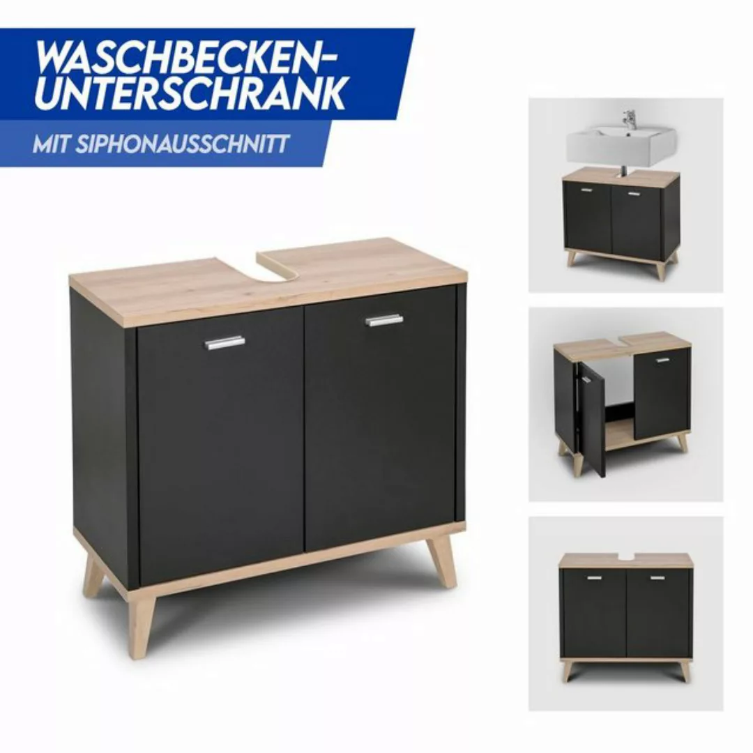 DM-Handel Waschbeckenunterschrank Unterschrank Badschrank (60,4 x 28 x 55 c günstig online kaufen