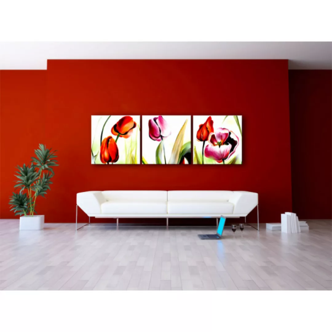Wandbild Tulpen in der Frühlingssonne  XXL günstig online kaufen
