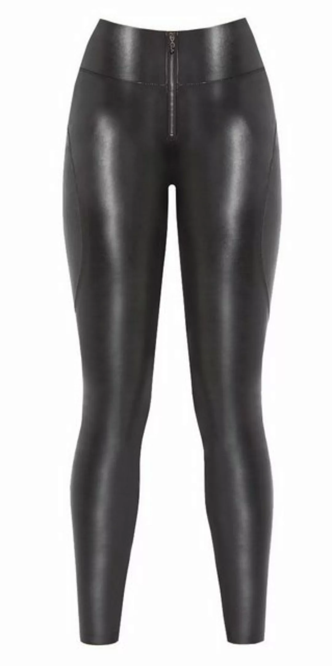 Bas Bleu Leggings mit hohem Bund in Wetlook, highwaist günstig online kaufen