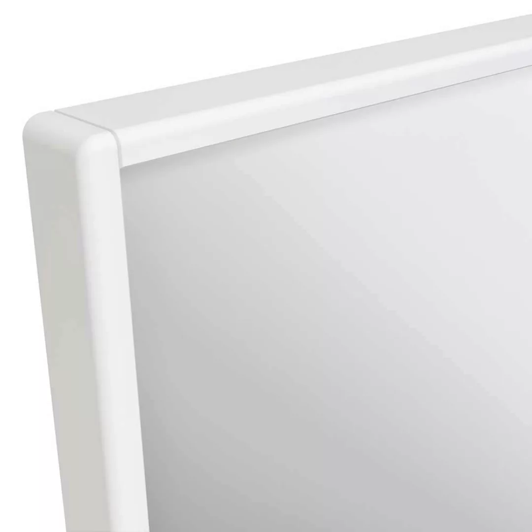 Quadratischer Spiegel mit Holzrahmen Weiß günstig online kaufen