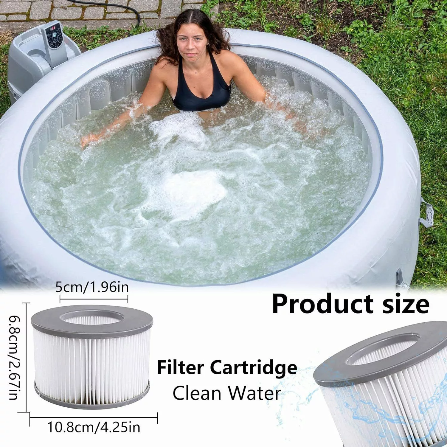 FELIXLEO Kartuschen-Filterpumpe Ersatzfilter für MSPA Whirlpool günstig online kaufen