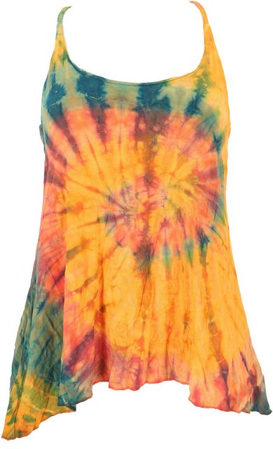 Guru-Shop T-Shirt Sommerliches Boho Batik Top, Unikat lockeres.. Ethno Styl günstig online kaufen