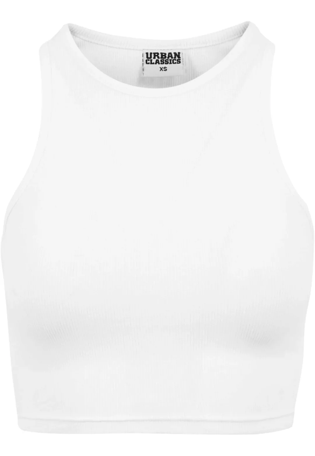 URBAN CLASSICS Muskelshirt "Urban Classics Damen Ladies Cropped Rib Top" günstig online kaufen