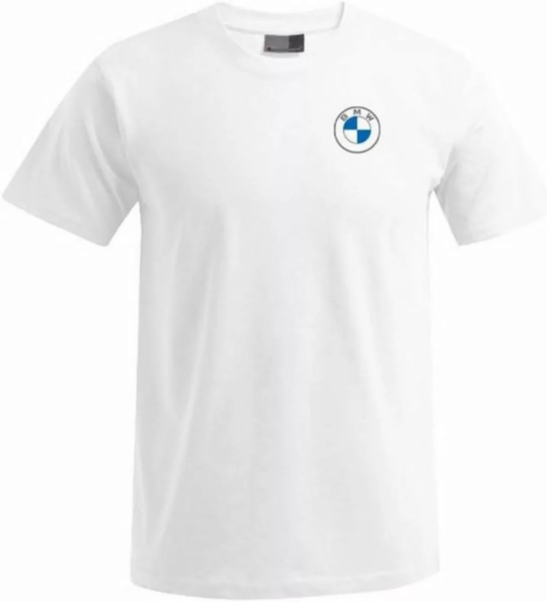 BMW Print-Shirt BMW T-Shirt Herren Shirt Männer Weiß günstig online kaufen