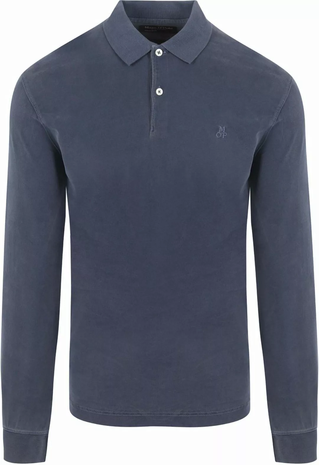 Marc O'Polo Longsleeve Poloshirt Terry Cloth Dunkelblau - Größe XL günstig online kaufen