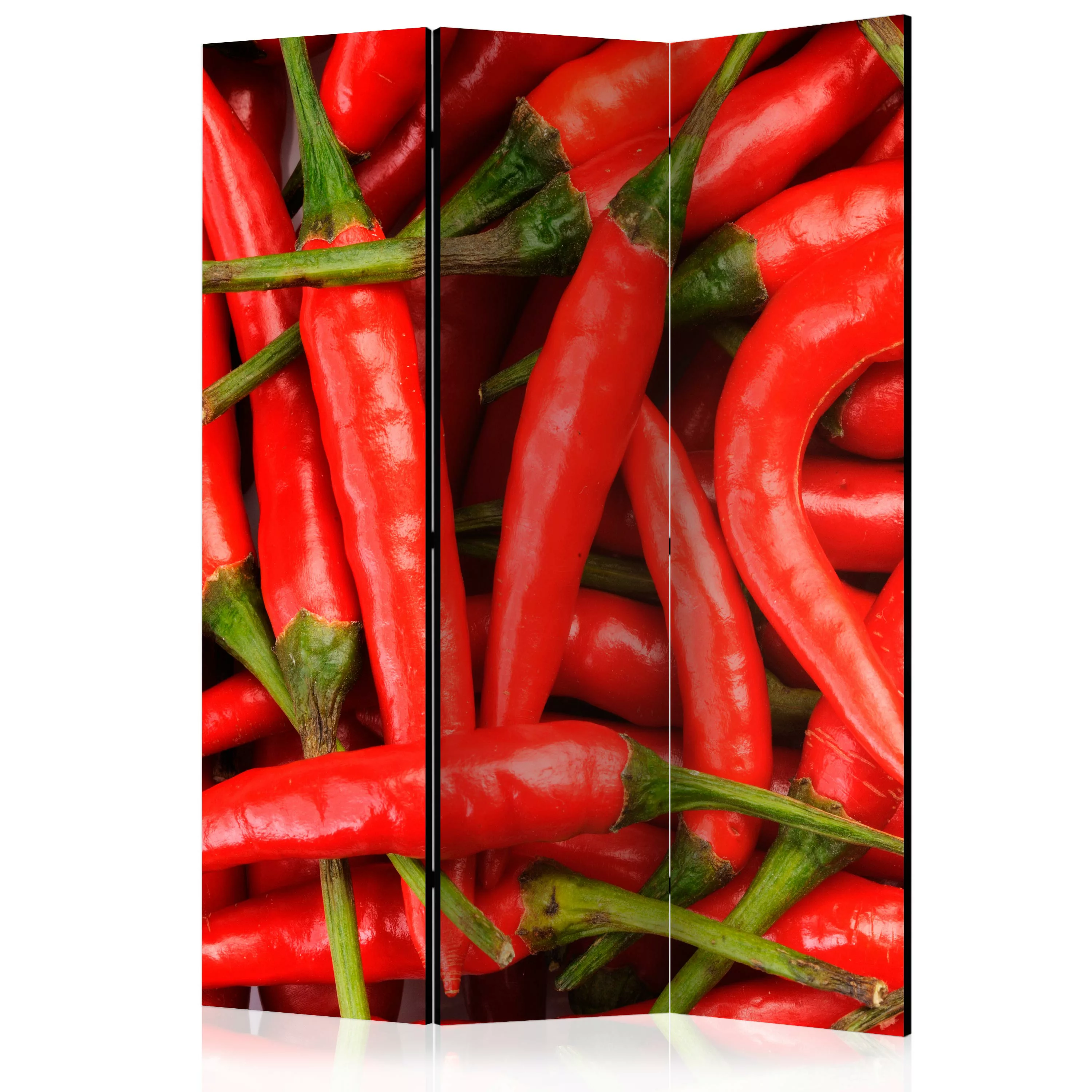 3-teiliges Paravent - Chili Pepper - Background [room Dividers] günstig online kaufen
