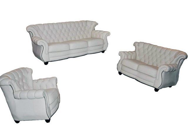 Xlmoebel Sofa Ledersofa Set 3+2+1 mit englischem Stil Möbel - klassische, H günstig online kaufen