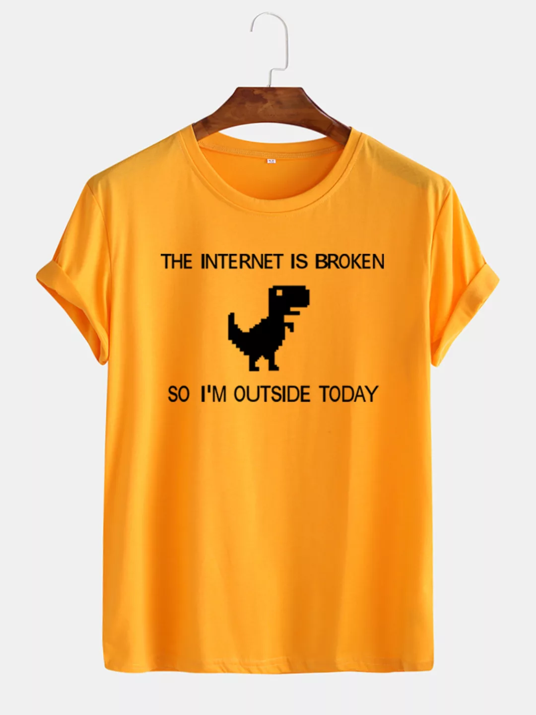 Lustige Dinosaurier-Cartoon-Slogan-Druck-lässige T-Shirts der Männer günstig online kaufen