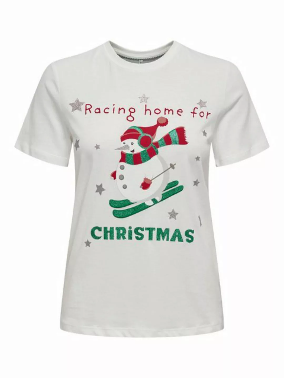 ONLY Rundhalsshirt "ONLXMAS YRSA CHRISTMAS REG S/S TOP JRS", für Weihnachte günstig online kaufen