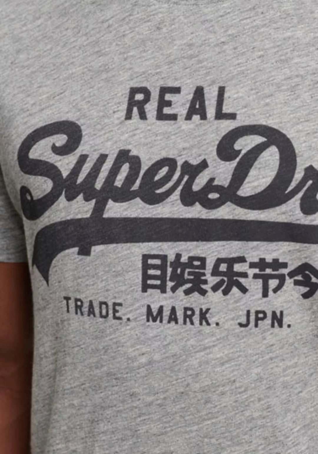 Superdry T-Shirt Superdry Herren T-Shirt VINTAGE VL NOOS TEE Athletic Grey günstig online kaufen