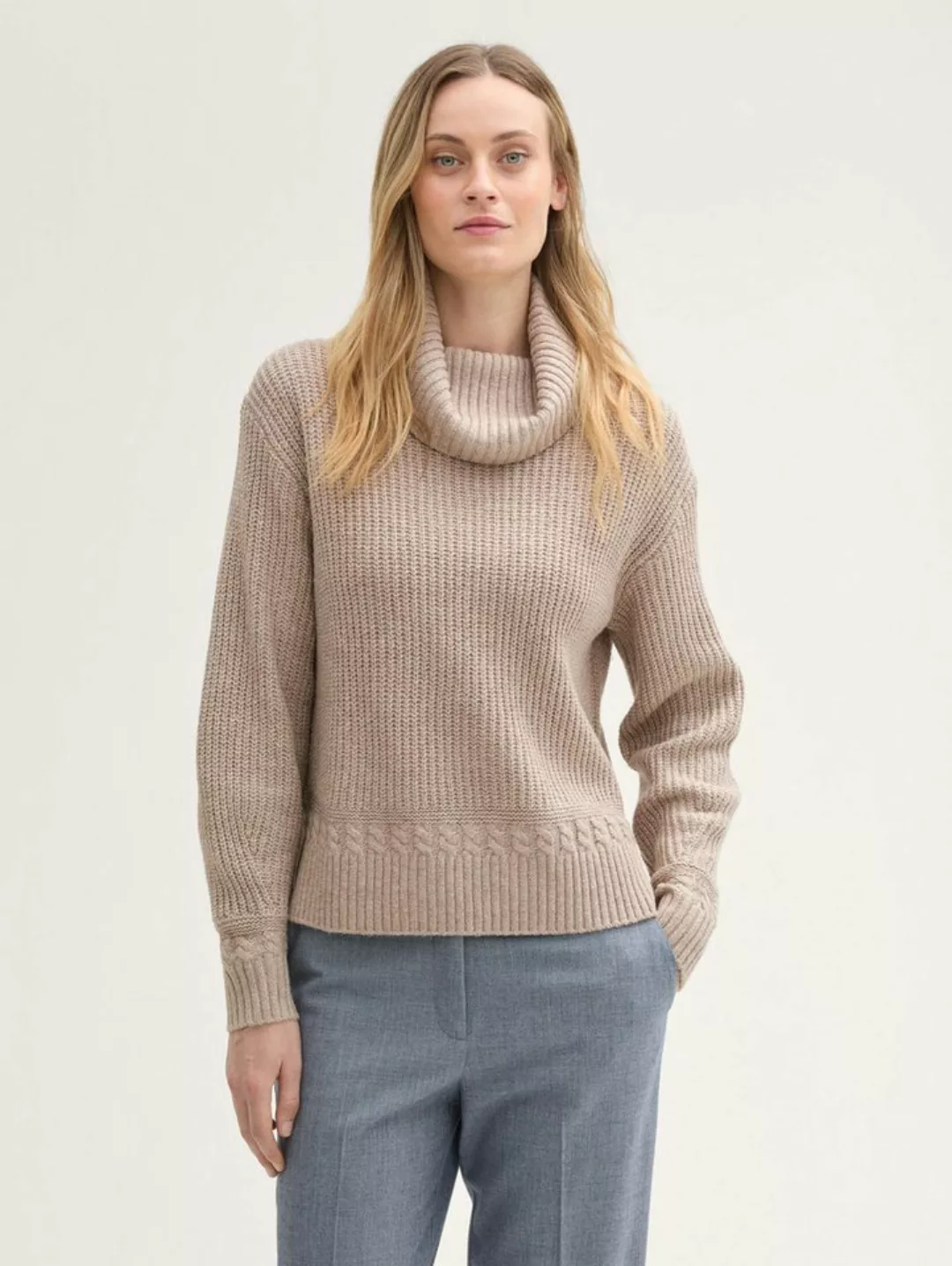 TOM TAILOR Strickpullover Strick Rollkragen Pullover günstig online kaufen