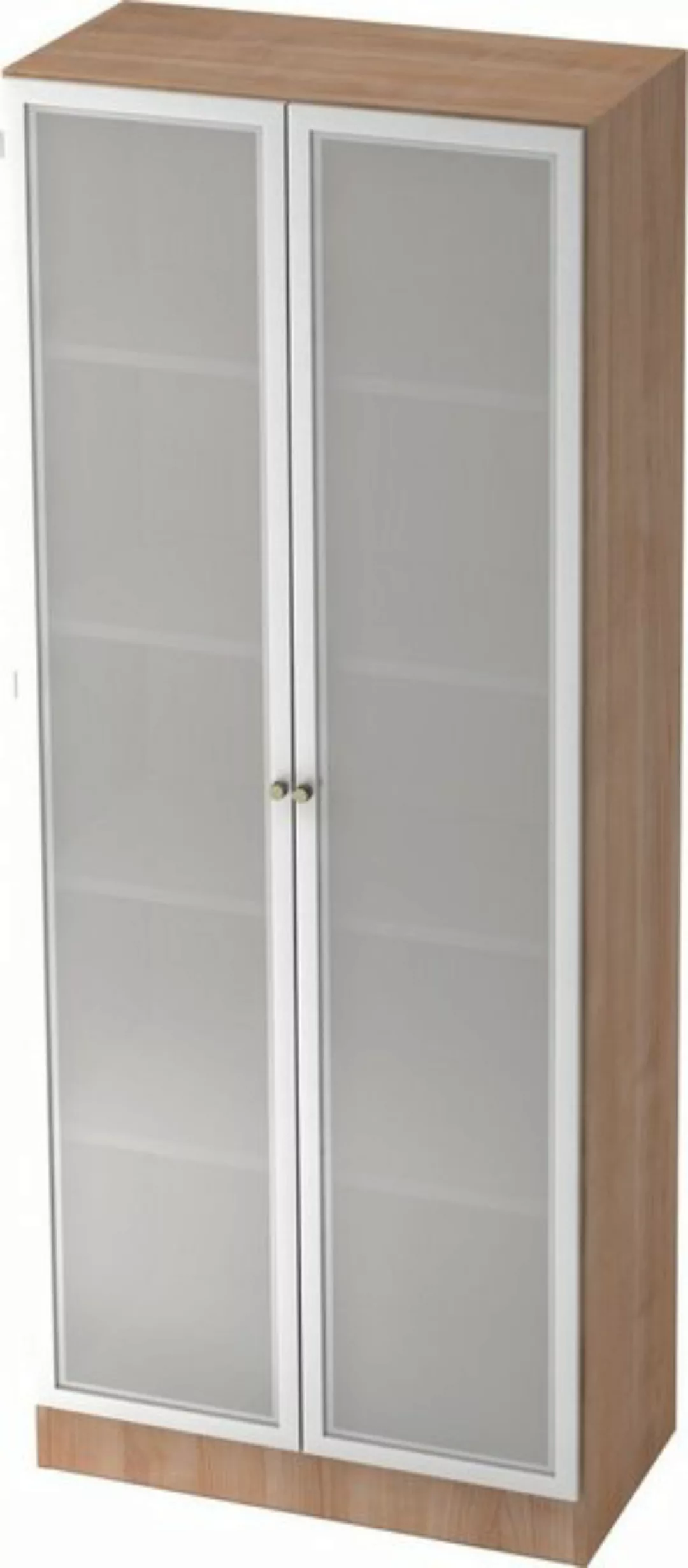 HAMMERBACHER Aktenschrank Glastürenschrank Solid 5 OH Sockelblende Griff SG günstig online kaufen