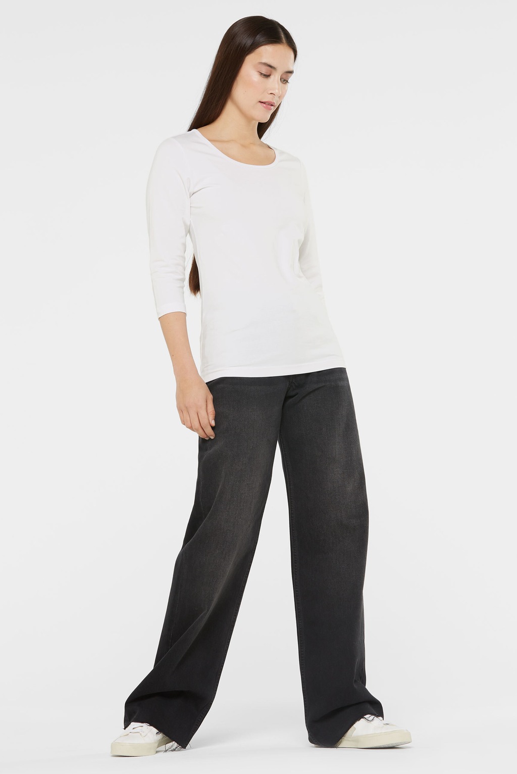 SENSES.THE LABEL Rundhalsshirt, mit Elasthan-Anteil günstig online kaufen