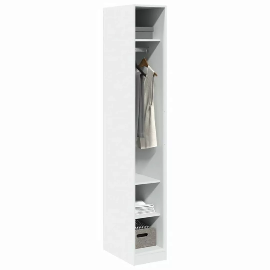 vidaXL Kleiderschrank Kleiderschrank Weiß 30x50x200 cm Holzwerkstoff günstig online kaufen