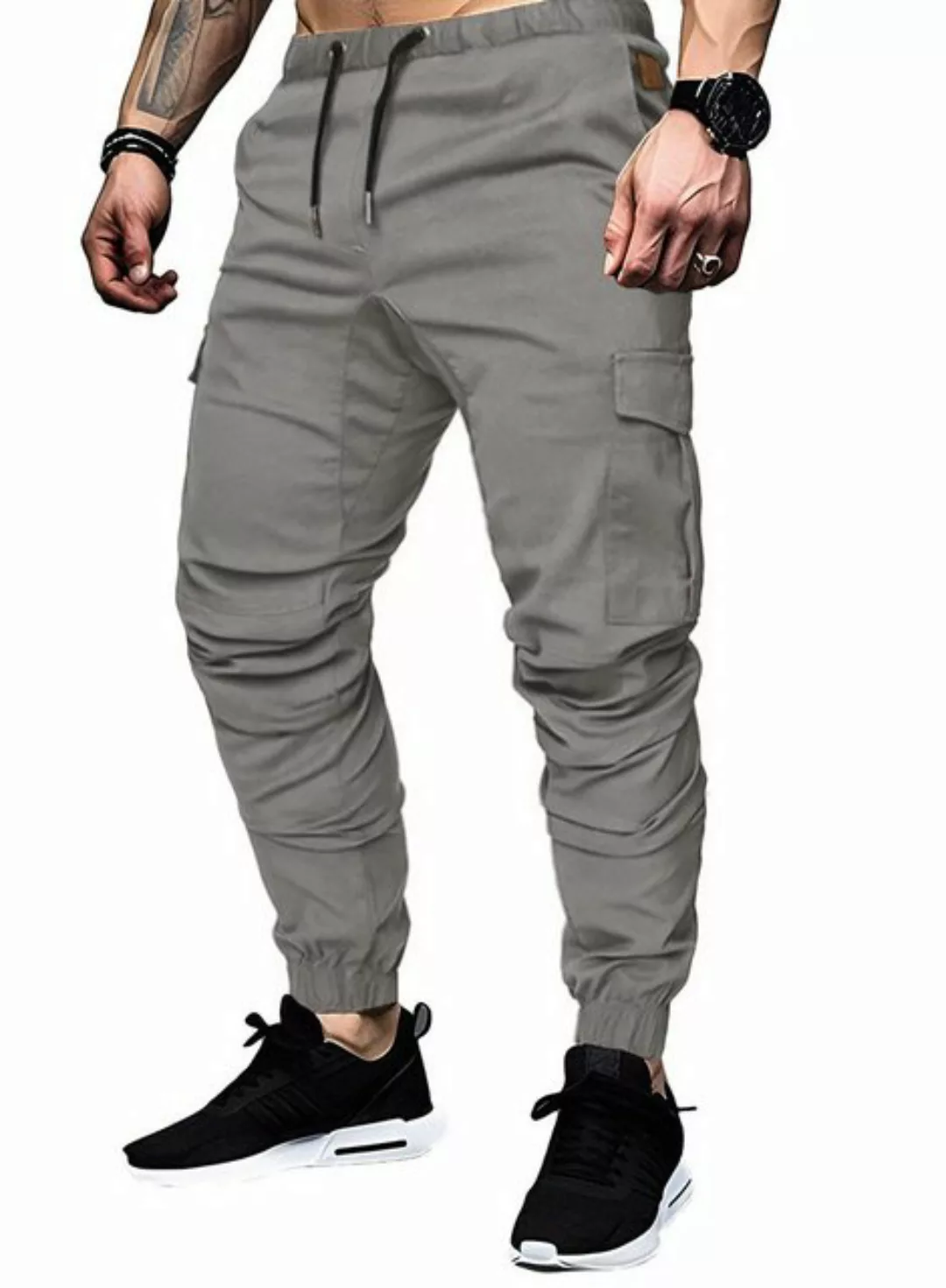 JMIERR Cargohose Cargohose Herren Baumwolle Chino Hose Jogginghose für Männ günstig online kaufen