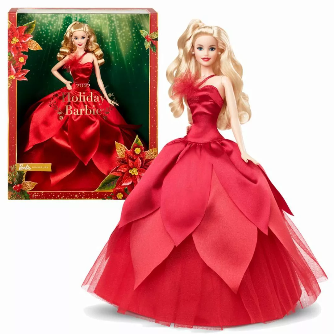 Barbie Anziehpuppe Holiday Barbie 2022 HBY03 günstig online kaufen