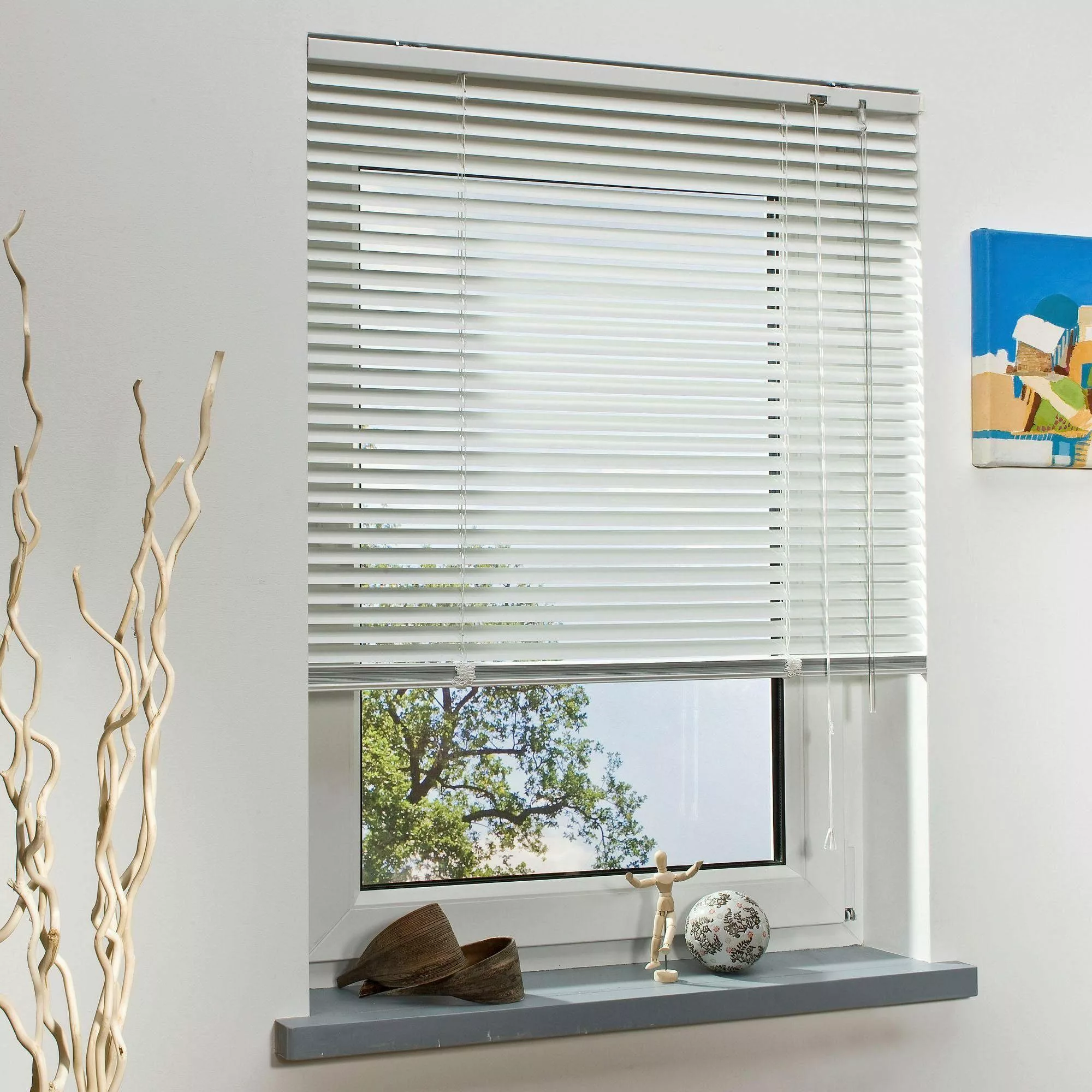 Liedeco Jalousie Aluminium-Jalousie, mit Bohren, freihängend, günstig online kaufen