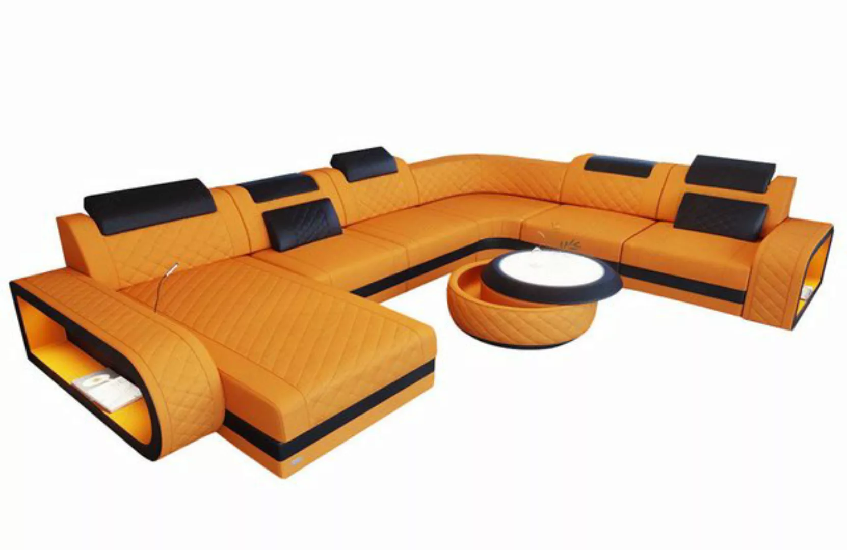 Sofa Dreams Wohnlandschaft Stoff Polstercouch Sofa Berlin XXL U Form Stoffs günstig online kaufen