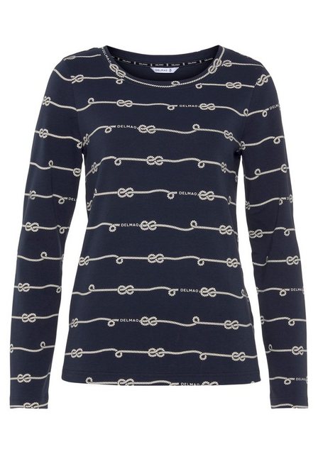 DELMAO Sweatshirt mit maritimen Druck günstig online kaufen