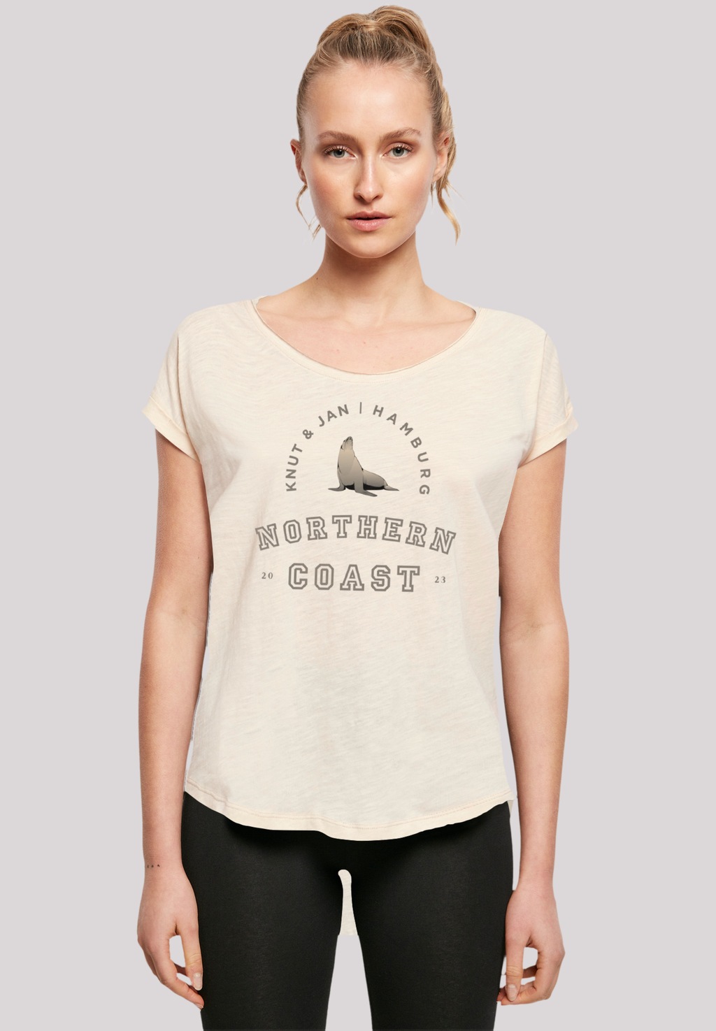 F4NT4STIC T-Shirt "Robbe Knut & Jan Hamburg", Print günstig online kaufen