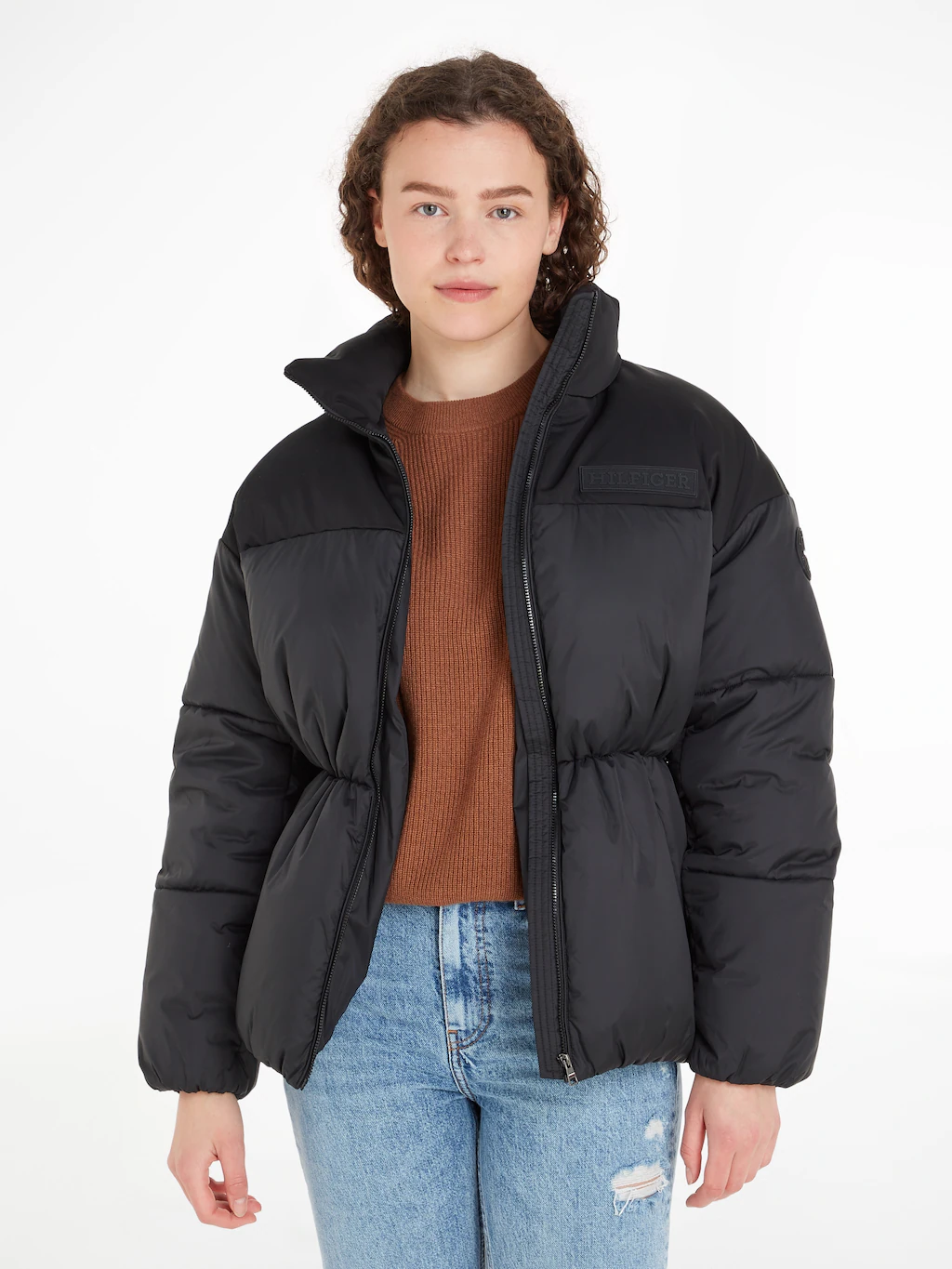 Tommy Hilfiger Steppjacke mit verstellbarem Bund an der Taille günstig online kaufen