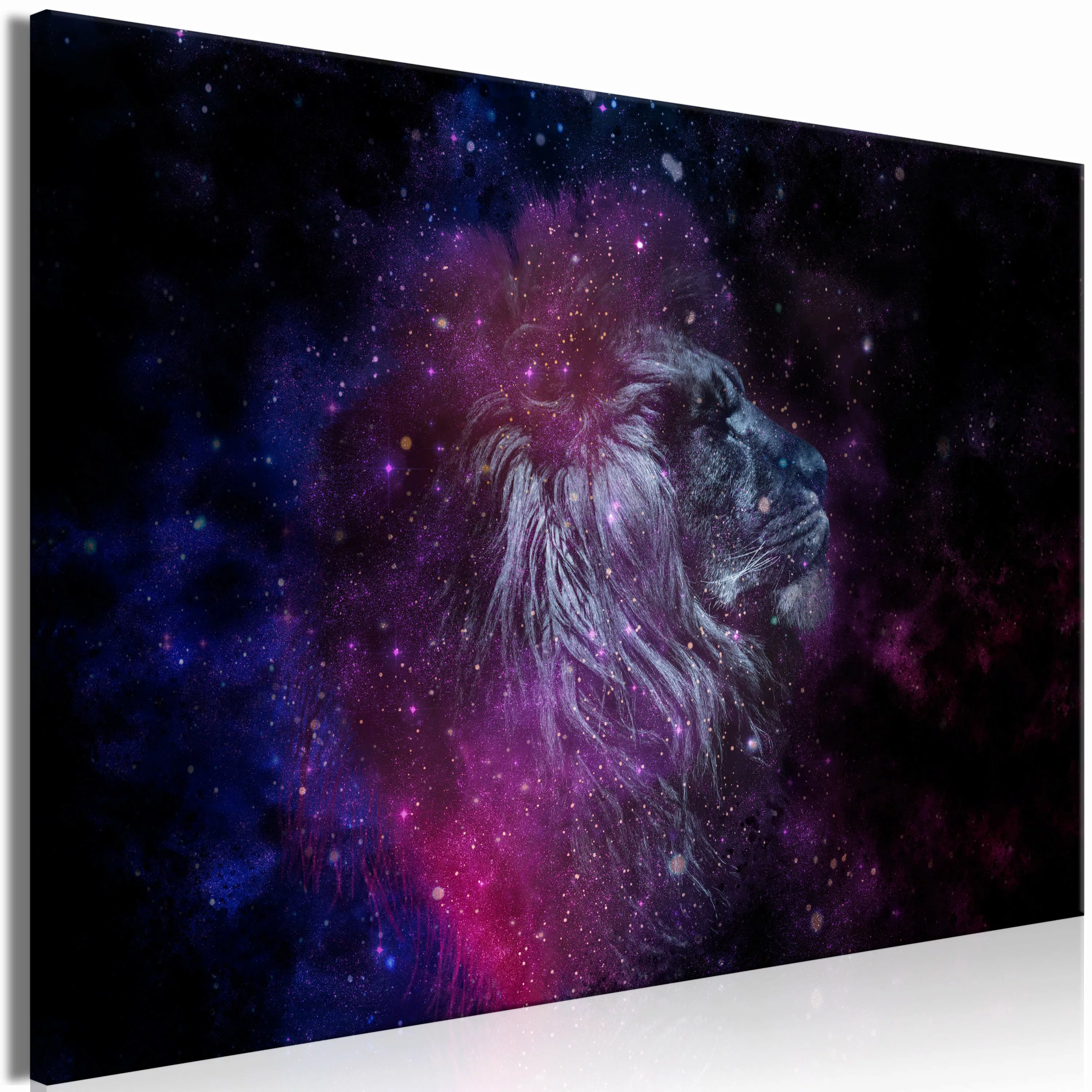 Wandbild - Cosmic Lion (1 Part) Wide günstig online kaufen