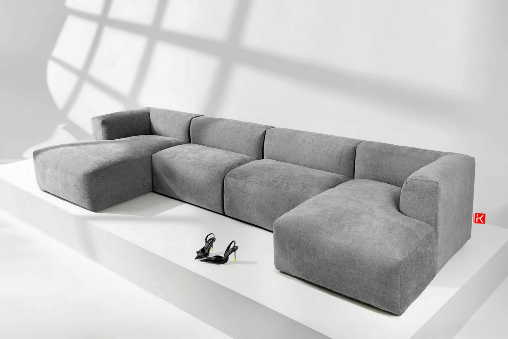 KONSIMO Wohnlandschaft BUFFO Ecksofa U-Form, hergestellt in der EU, extrem günstig online kaufen