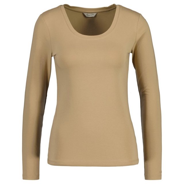 Gant T-Shirt Damen Langarm-Shirt - Scoop Neck Top, Longsleeve günstig online kaufen