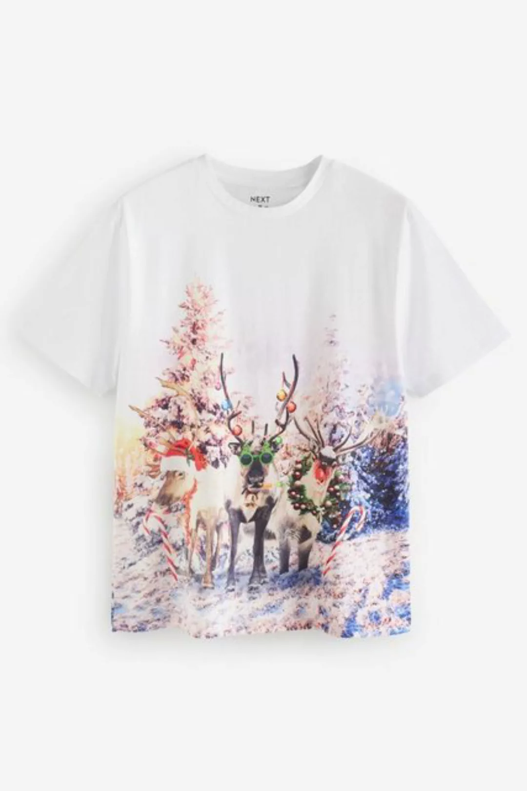 Next Print-Shirt T-Shirt mit Weihnachtsmotiv (1-tlg) günstig online kaufen