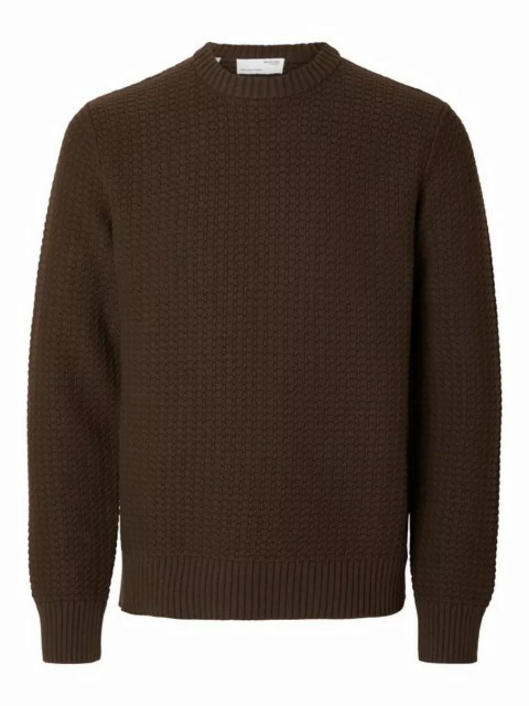 SELECTED HOMME Strickpullover TEXTURIERTER PULLOVER günstig online kaufen