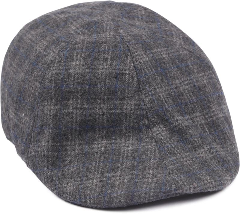 Suitable Peaky Cap Gewebt Karo Grau - günstig online kaufen