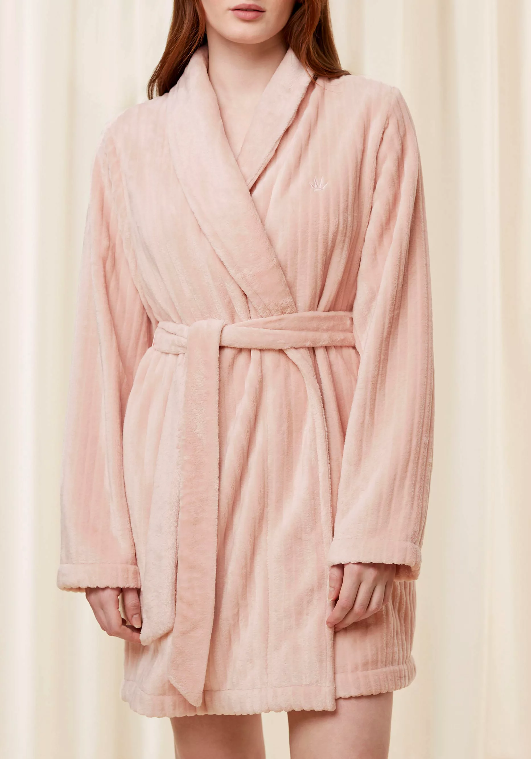 Triumph Damenbademantel "Robes Fleece Robe 3/4", (mit Gürtel), Bademantel m günstig online kaufen