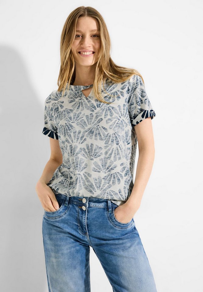 Cecil T-Shirt aus reiner Baumwolle günstig online kaufen