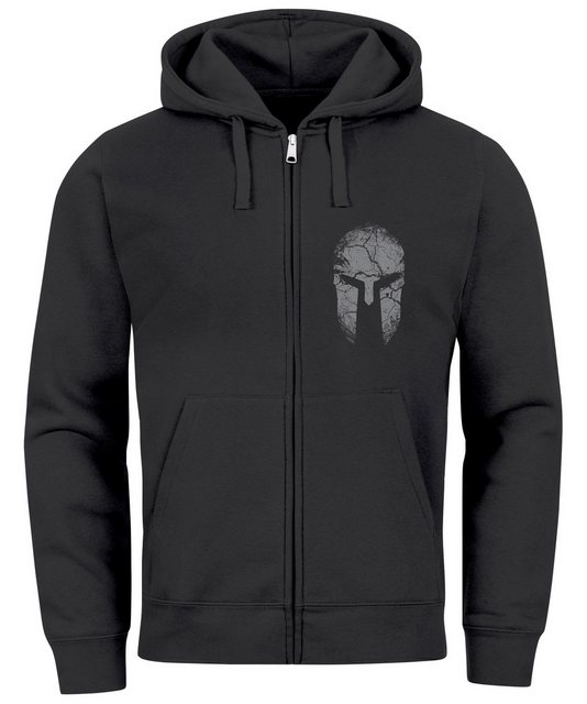 Neverless Sweatjacke Zip-Hoodie Herren Sparta Sweatjacke Kapuze Print Aufdr günstig online kaufen