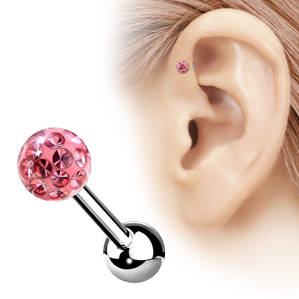 Taffstyle Piercing-Set Tragus Epoxy beschichtet Kristall günstig online kaufen