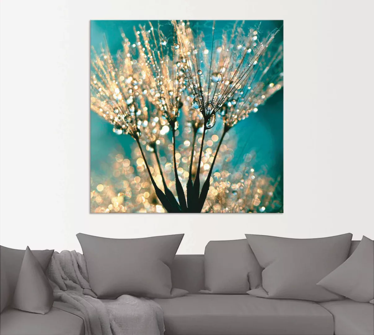 Artland Wandbild "Pusteblume Schirmchen abstrakt", Blumen, (1 St.), als Alu günstig online kaufen