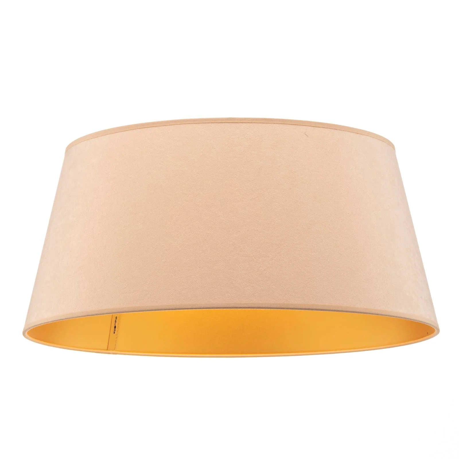 Lampenschirm Cone Höhe 22,5 cm, ecru/gold günstig online kaufen