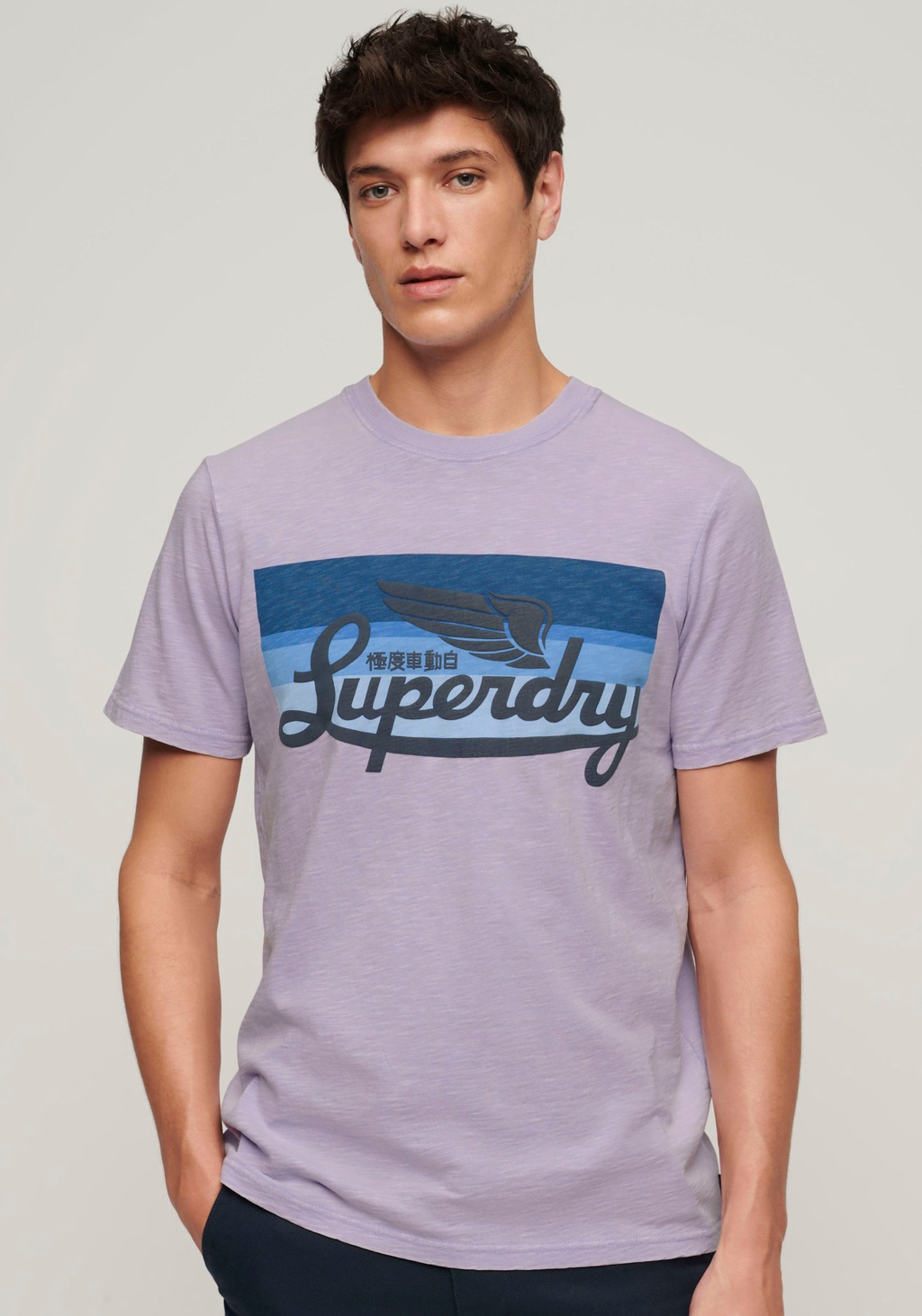 Superdry Print-Shirt SD-CALI STRIPED LOGO T SHIRT günstig online kaufen