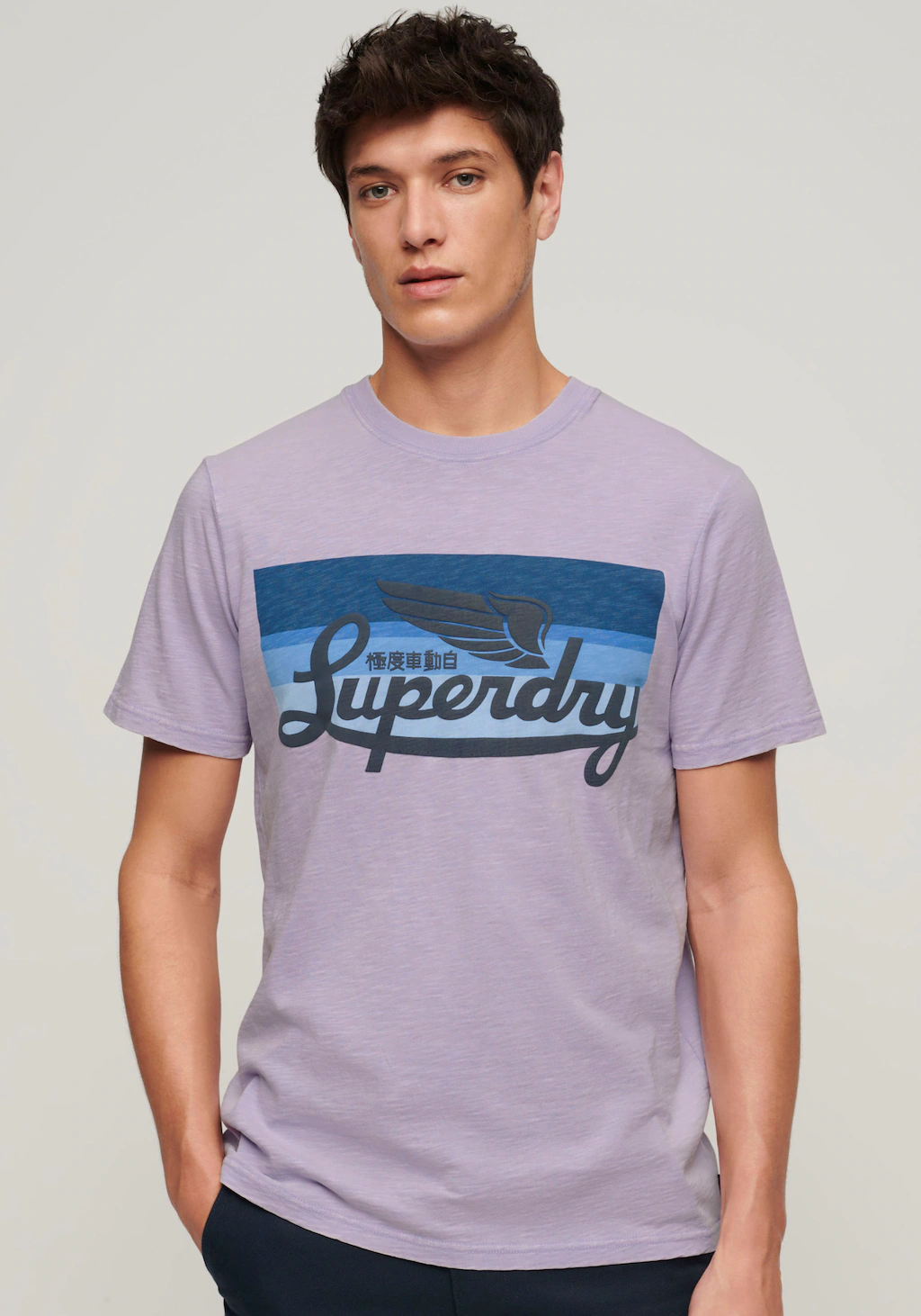 Superdry Print-Shirt SD-CALI STRIPED LOGO T SHIRT günstig online kaufen