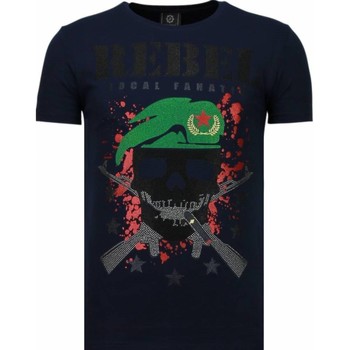 Local Fanatic  T-Shirt Skull Rebel Strass günstig online kaufen